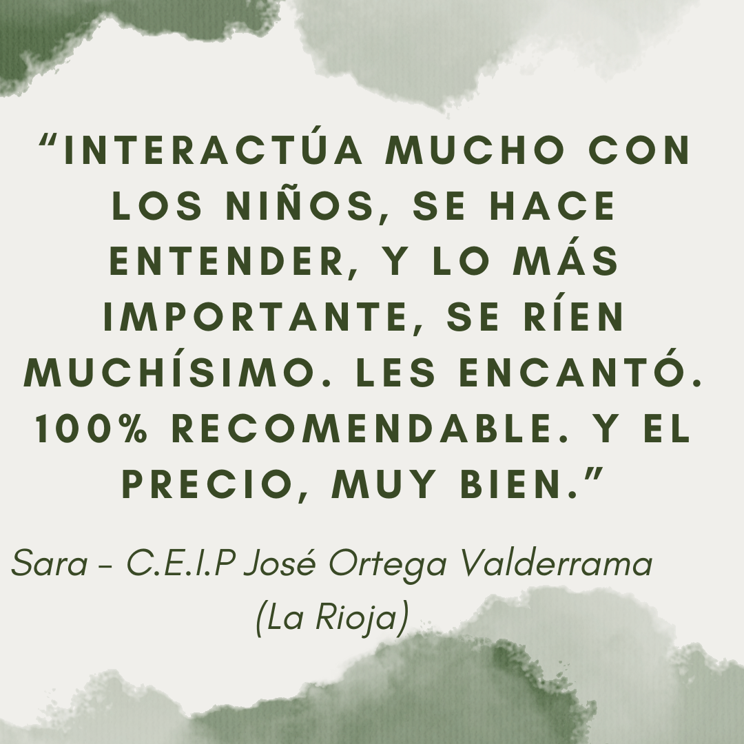 Interactúa mucho con los niños